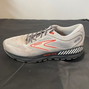 Brooks Beast GTS 23 Mens Running Shoes Grey Orange 1104011D030 Size 11.5 D